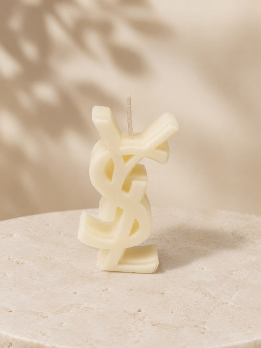 Mini Luxury Monogram Sculptural Candle