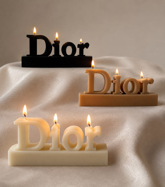 Luxury Statement Letter Candle Medium