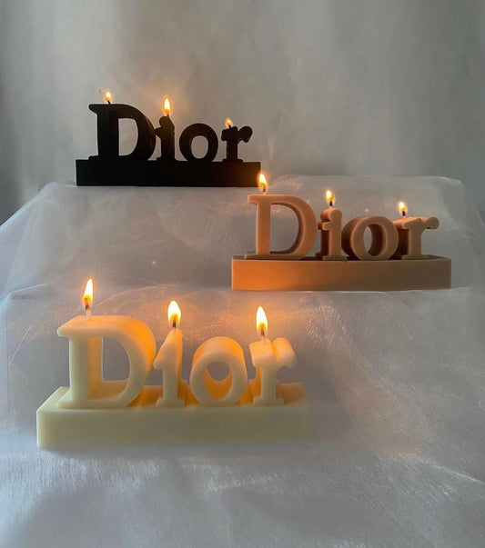 Luxury Statement Letter Candle Medium