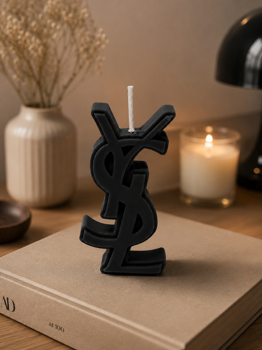 Mini Luxury Monogram Sculptural Candle