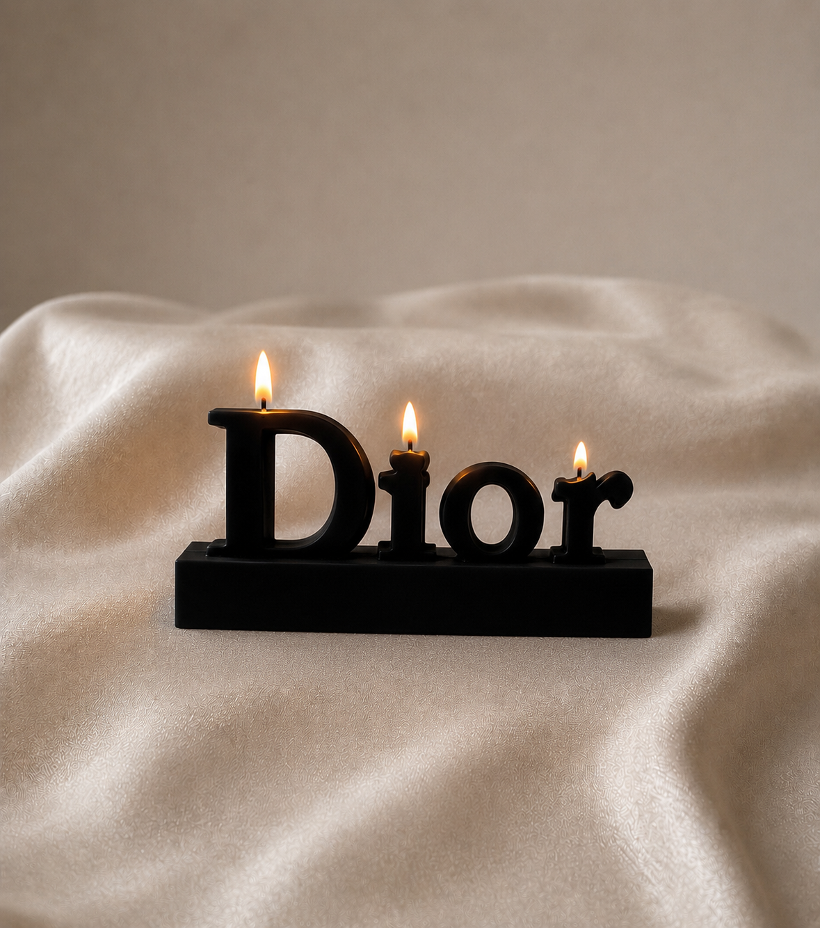 Luxury Statement Letter Candle Medium