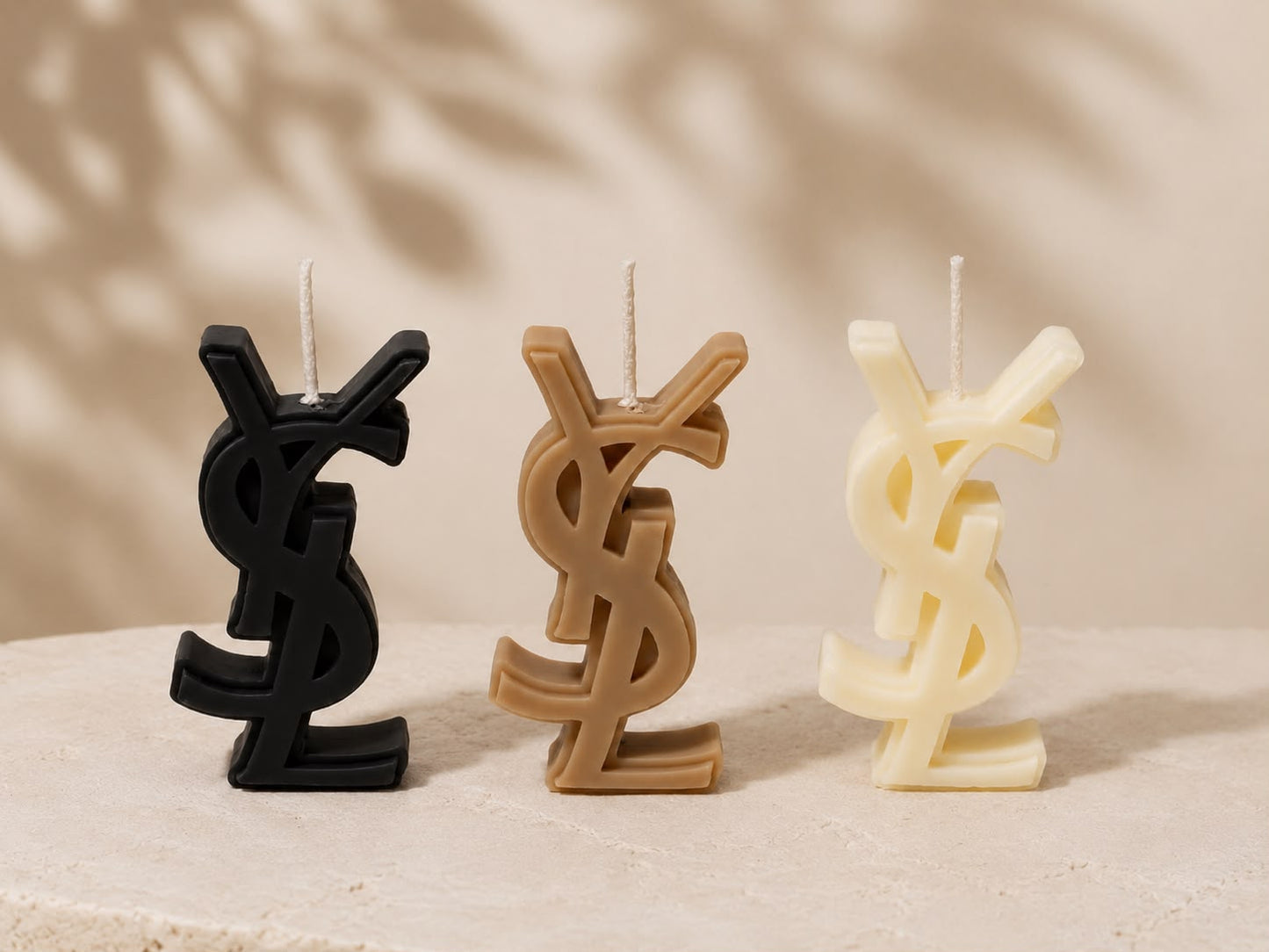 Mini Luxury Monogram Sculptural Candle