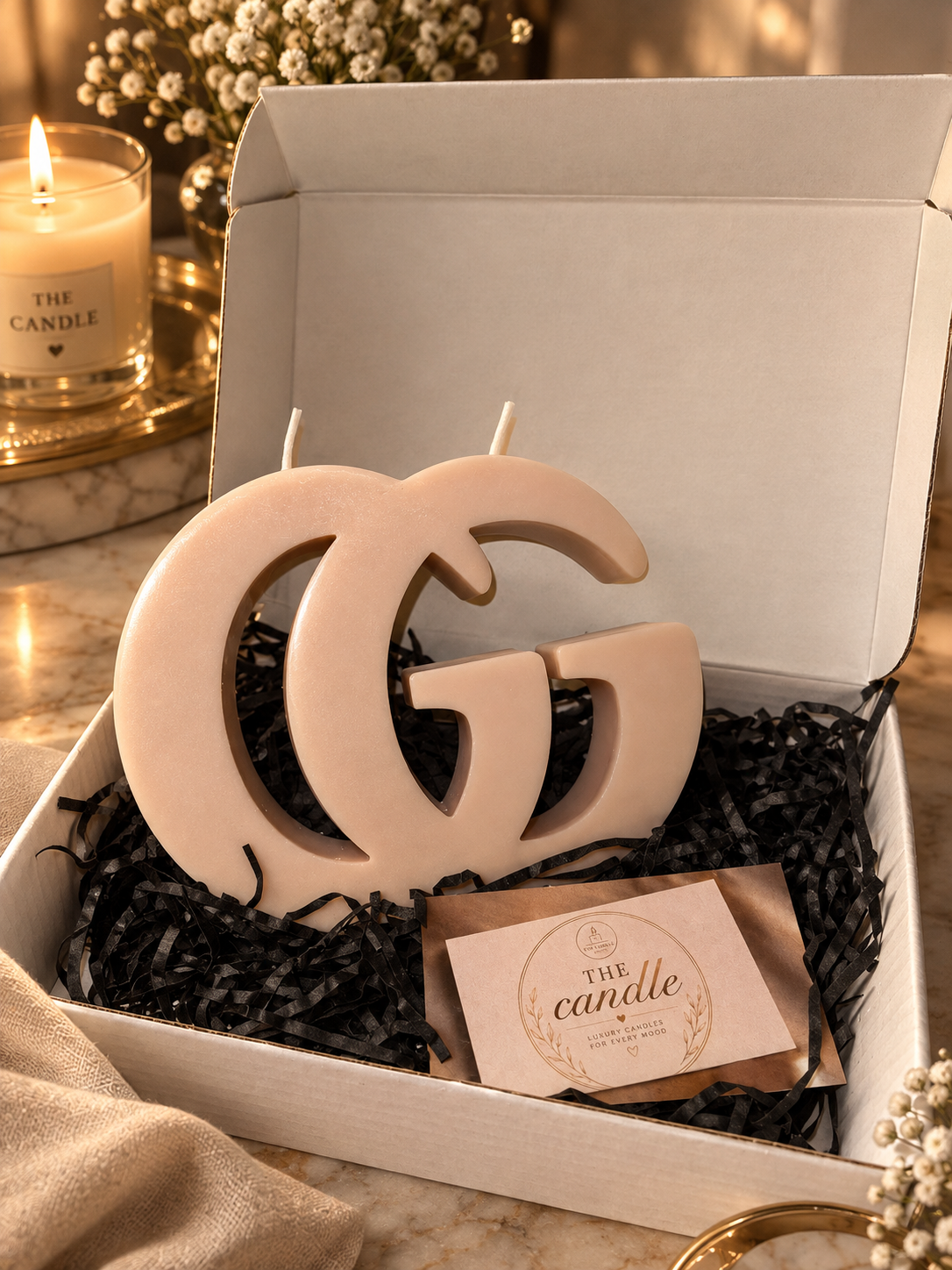 Limited Edition Sculptural Icon Candle(Ivory)