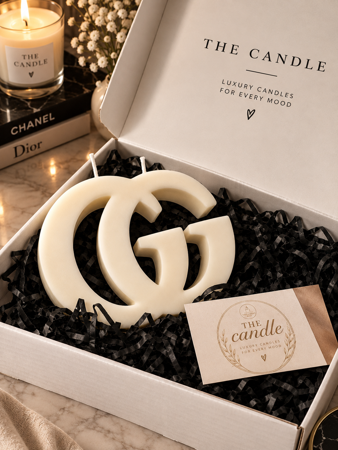 Limited Edition Sculptural Icon Candle (Beige)