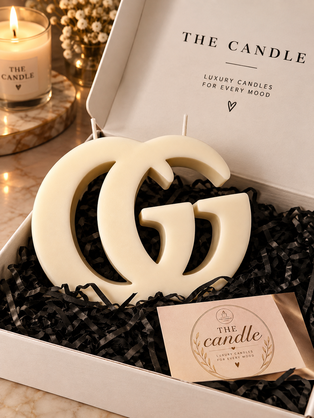 Limited Edition Sculptural Icon Candle (Beige)